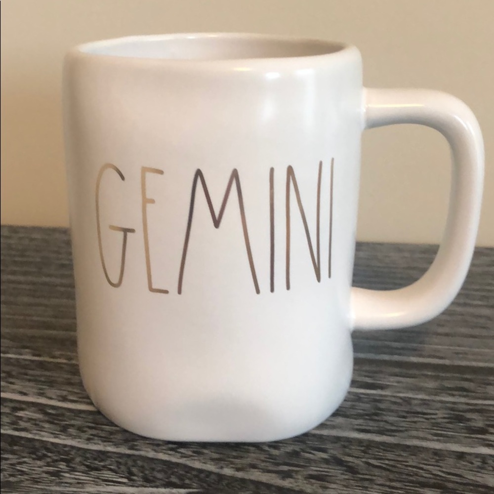 Rae Dunn GEMINI two sided mug